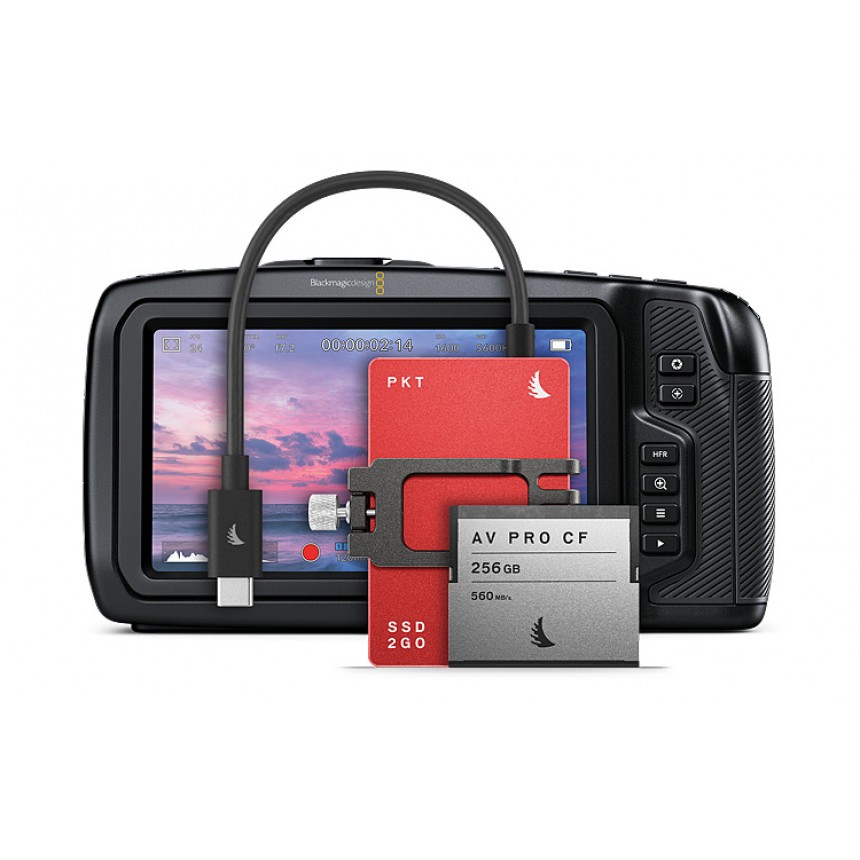 Match Pack for Blackmagicdesign Pocket Cinema Camera 4K 512GB SSD2go PKT Red | 256GB CFast Набор из