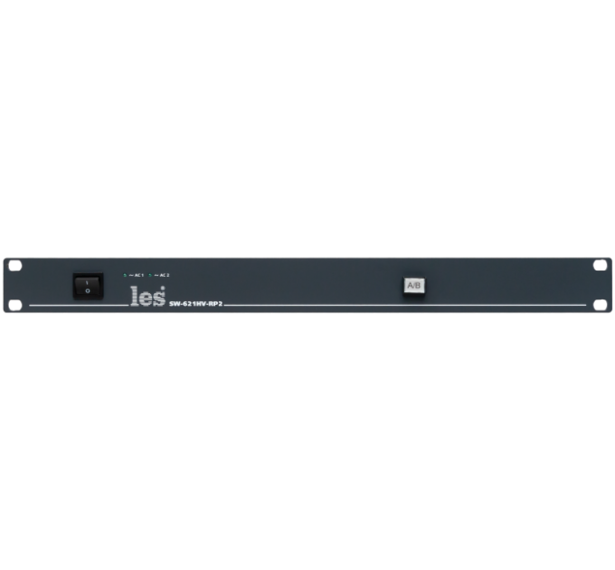 Les SW-621HV-RP2 6 канальный релейный коммутатор 2 в 1 для 3G/HD/SD-SDI, DVB-ASI и CVBS сигналов. Управление с лицевой панели и по GPI, 2 БП.