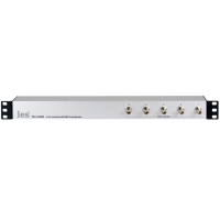 5-ти канальный блок изолирующих трансформаторов Les TR-51HDP для HD/SD-SDI видеосигналов. Входные разъёмы на лицевой панели