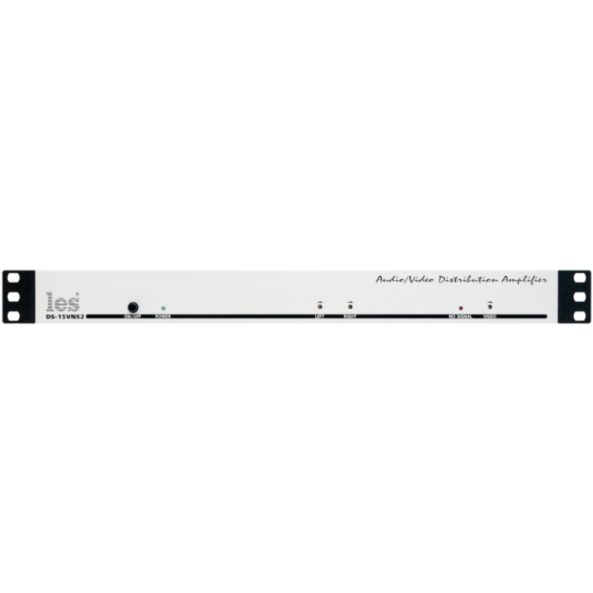 Усилитель-распределитель Les DS-15VNS2 1 в 5 композитных видео и аналоговых стерео звуковых сигналов. Входные звуковые сигналы несимметричные, выходные симметричные