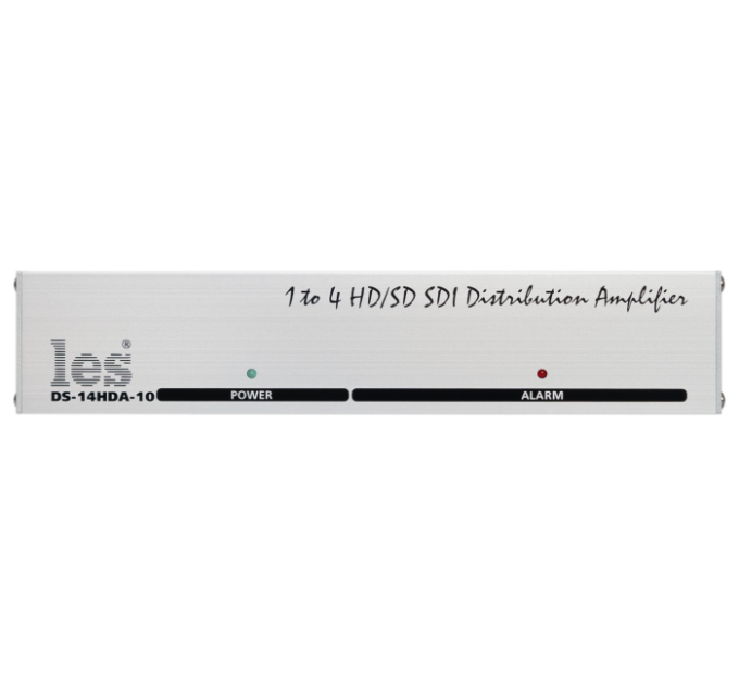 Усилитель-распределитель Les DS-14HDA-10 1 в 4 HD/SD-SDI и DVB-ASI сигналов. Reclocking, релейный обход, корпус 10"