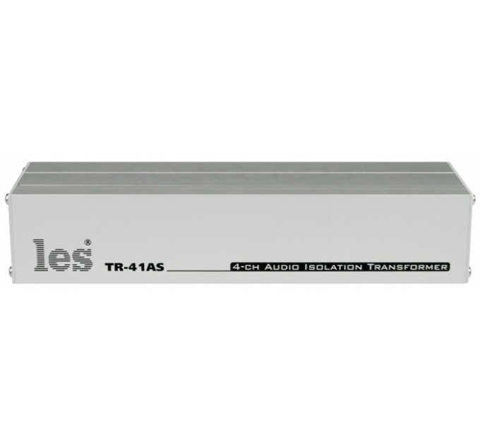 4-х канальный блок изолирующих трансформаторов Les TR-41AS для аналоговых симметричных аудиосигналов. Корпус 10"