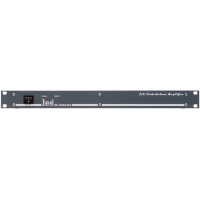 Усилитель-распределитель Les DS-14VAS-RP2  1 в 4 композитных видео и аналоговых симметричных звуковых сигналов. Релейный обход, 2 БП