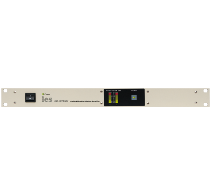 Les DS-13VAS2 Усилитель-распределитель 1 в 3 композитных видео и симметричных стерео звуковых сигналов с индикатором уровня звука.