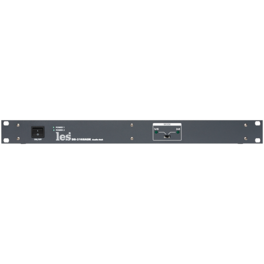 Сумматор-разветвитель Les DS-2168ASK для 4 проводной системы служебной связи 1 - 16 или 2 канала 1 - 8. 2 БП