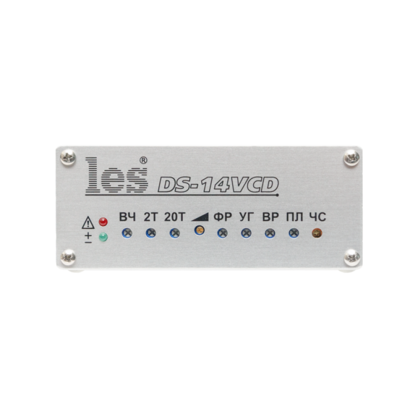 Кабельный корректор Les DS-14VCD для CVBS видеосигналов. Коррекция длины кабеля до 1500 м, эффективное фоноподавление, 4 выхода, компактный корпус