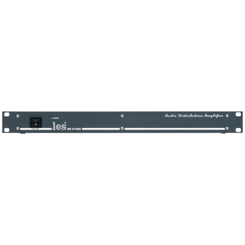 2-х канальный усилитель-распределитель Les DS-214AS 1 в 4 симметричных аудиосигналов