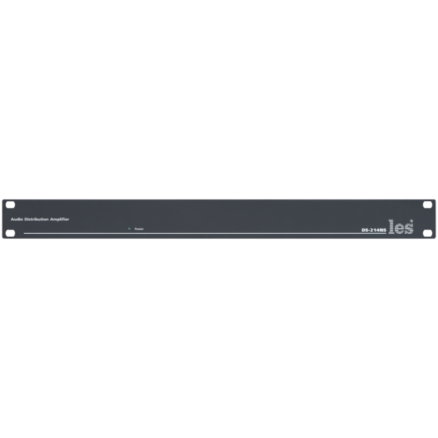 2-х канальный усилитель-распределитель Les DS-214NS 1 в 4 несимметричных аудиосигналов, выходные сигналы симметричные