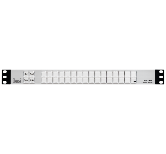 Les KR-3214 32-х кнопочная панель управления для матричных коммутаторов 3G/HD/SD-SDI сигналов.