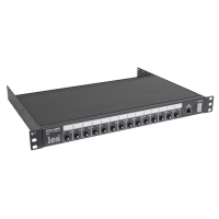 Les LPCU-14XFE Устройство распределения питания с двумя вводами powerCON. Автоматическое и ручное переключение, управление по IP, 14 выходов IEC C13 + предохранители.