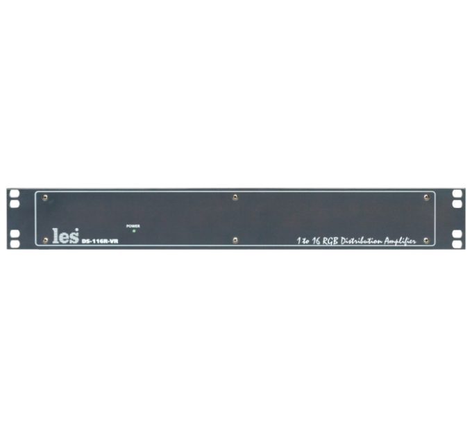 Les DS-116R-VR Усилитель-распределитель 1 в 16 компонентных YUV или RGB видеосигналов. Корпус 1,5RU.