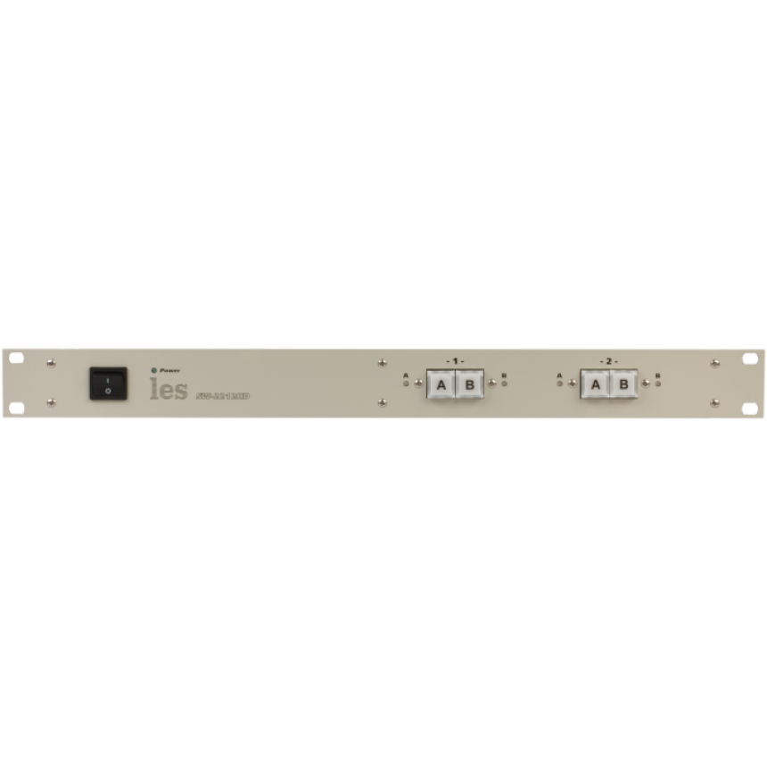 2-х канальный коммутатор резерва Les SW-2212HD 2 в 1 для HD/SD-SDI и DVB-ASI сигналов. Управление с лицевой панели, по Ethernet и GPI