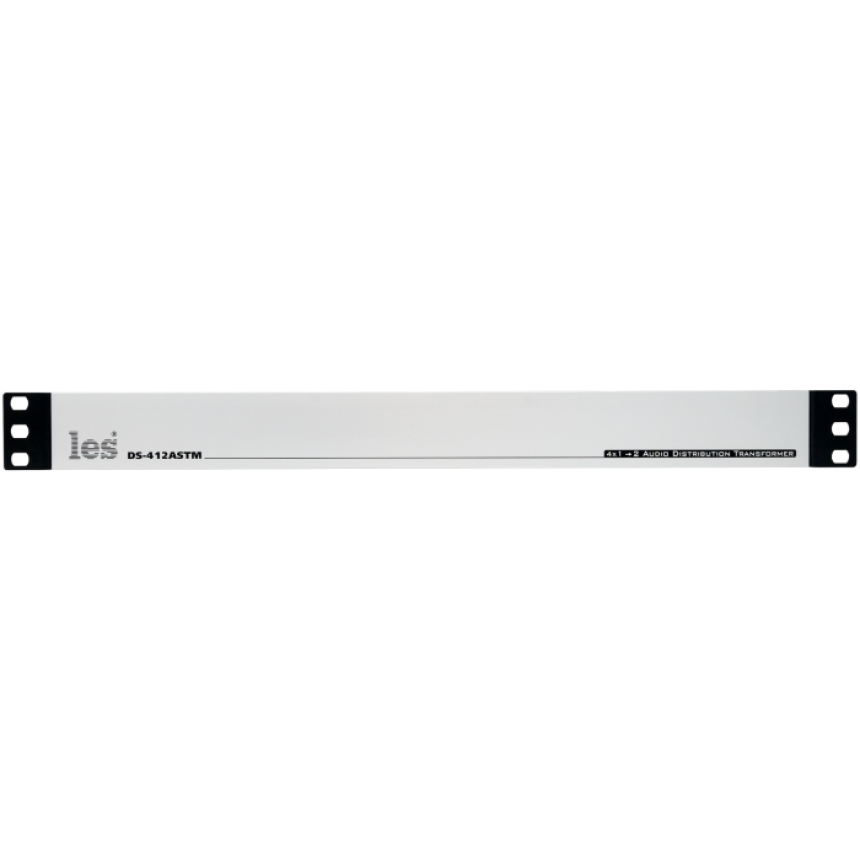 Les DS-412ASTM 4 канальный трансформаторный распределитель (сплиттер) 1 в 2 симметричных аудиосигналов.