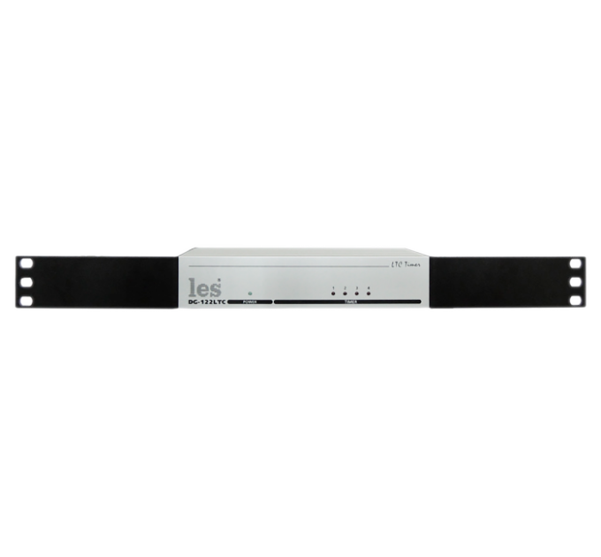 4-х канальный генератор тайм-кода обратного отсчёта Les DG-122LTC. Различные варианты крепления в стойке