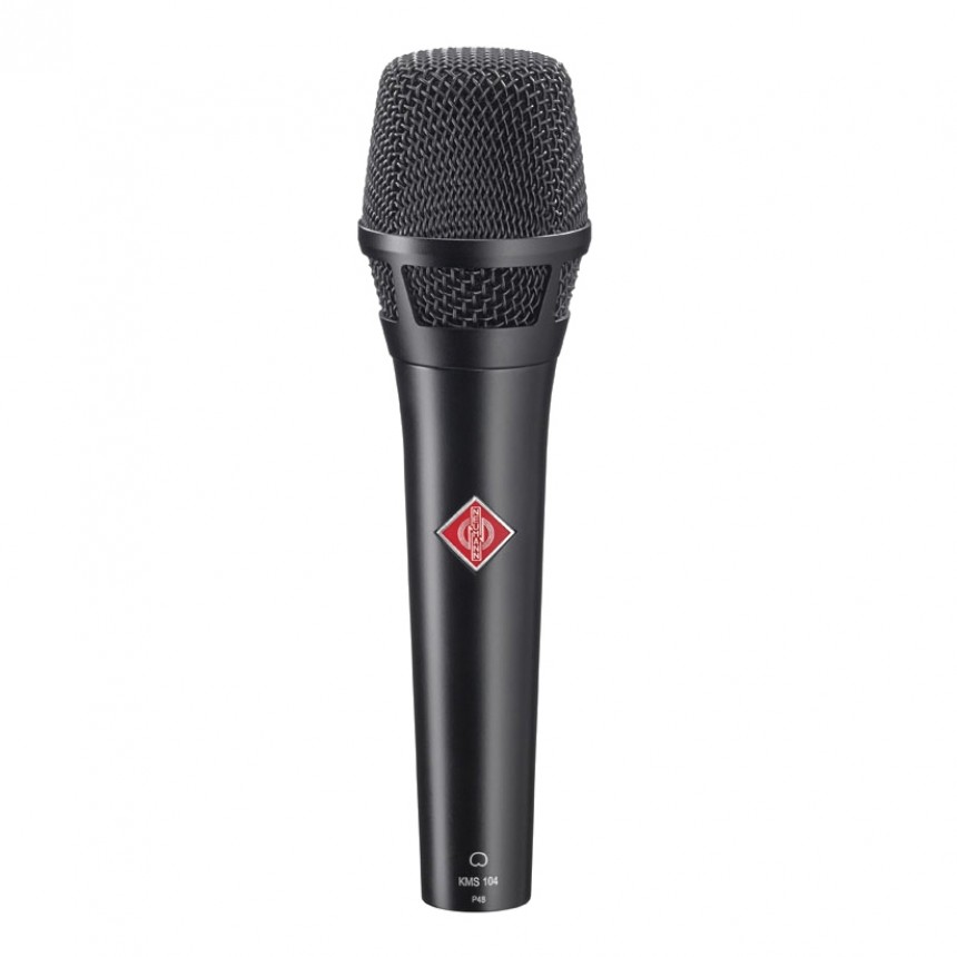 Кардиоидный конденсаторный ручной микрофон Neumann KMS 104 BK, черного цвета