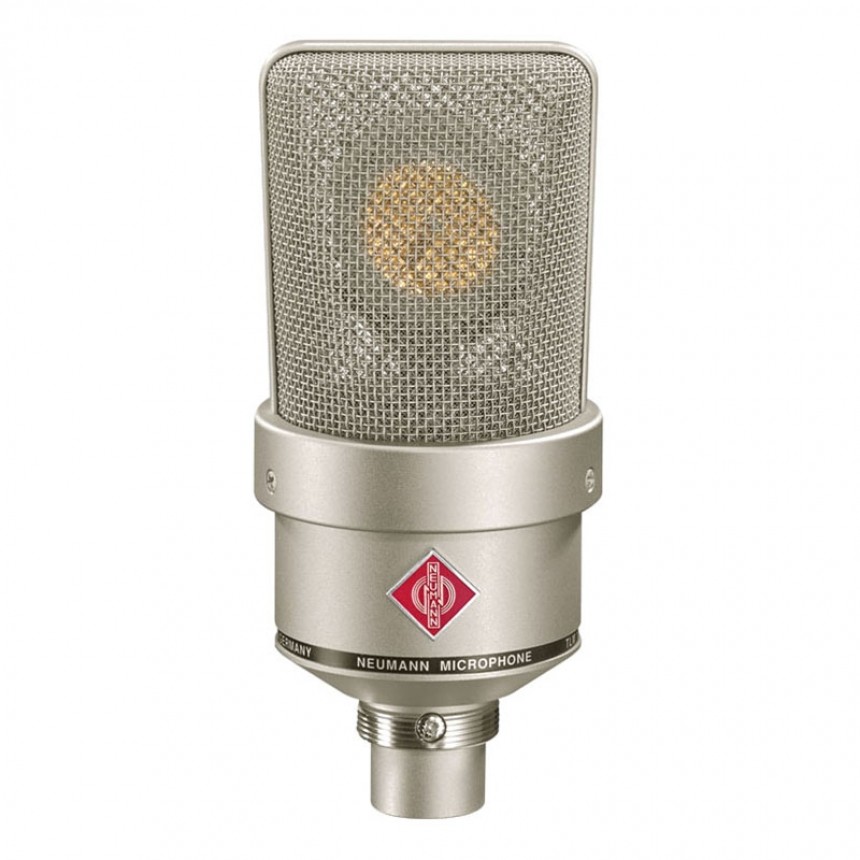 Кардиоидный конденсаторный микрофон Neumann TLM 103 с большой диафрагмой, никелевого цвета