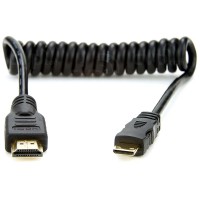 Atomos Full to Mini HDMI Coiled Cable 50 cm