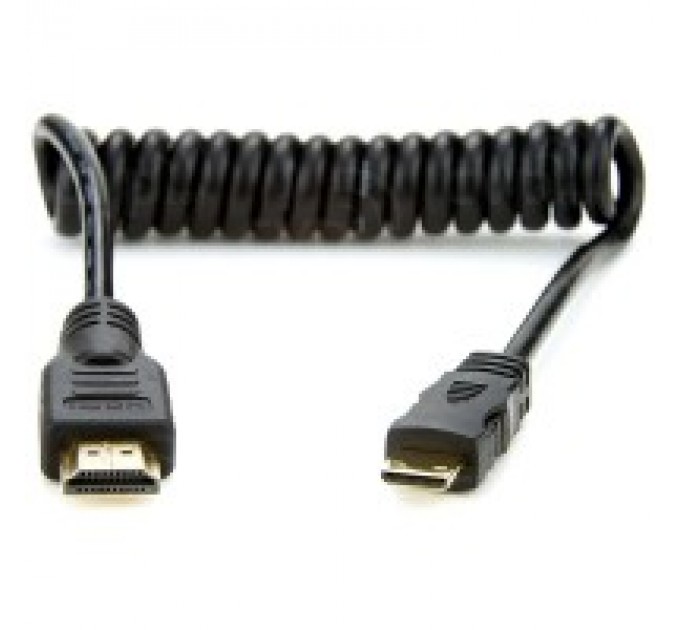 Atomos Coiled Mini HDMI to Full HDMI Cable (30cm)