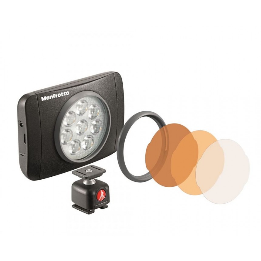 LED светильник Lumimuse с 8 светодиодами и аксесс., черный
