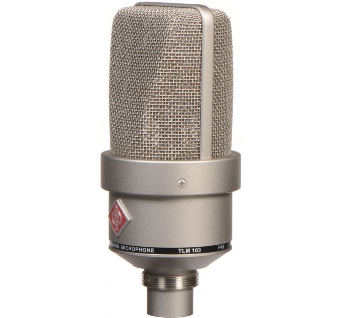 Кардиоидный конденсаторный микрофон Neumann TLM 103 с большой диафрагмой, никелевого цвета