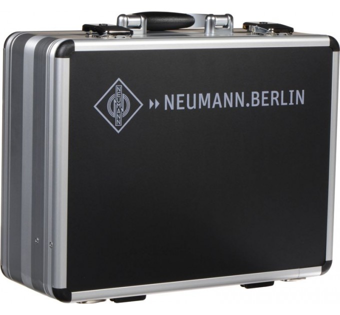 Комплект с одним кардиоидным конденсаторным микрофоном Neumann TLM 103 MONO SET с большой диафрагмой, никелевого цвета