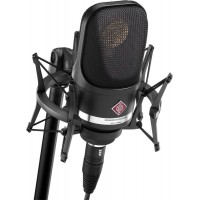 Студийный многонаправленный конденсаторный микрофон Neumann TLM 107 STUDIO SET BK с большой диафрагмой и амортизатором, черного цвета