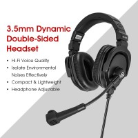 Двусторонняя гарнитура Hollyland Dynamic Double-Sided Headset с разъемом Jack 3.5мм TRRS для интеркомов