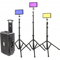 Комплект из трех светодиодных осветительных панелей Boltzen Perseus Travel 3-Light Kit with Stands & Hard Case от CAME-TV