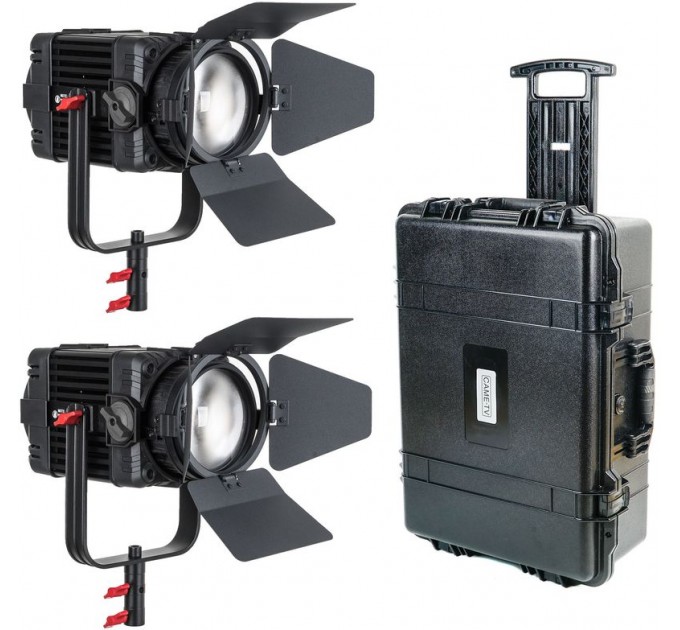 Комплект из двух светодиодных осветительных приборов Boltzen MKII 100W Fresnel Fanless Focusable LED Bi-Color 2-Light Kit от CAME-TV