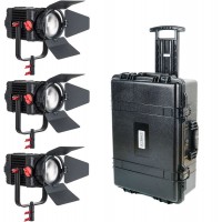 Комплект из трех светодиодных осветительных приборов Boltzen 150W Daylight Fresnel 3-Light Kit от CAME-TV