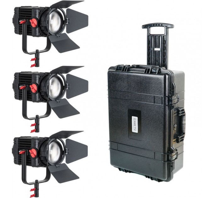Комплект из трех светодиодных осветительных приборов Boltzen 150S Bi-Color Fresnel 3-Light Kit от CAME-TV