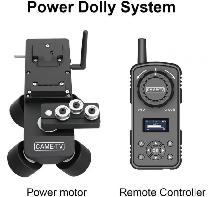 Моторизованная тележка на рельсах с дистанционным управлением Power Dolly System for Tripods от CAME-TV