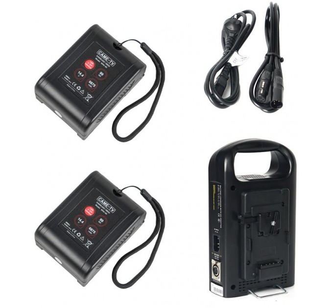 Зарядное устройство с двумя аккумуляторами Mini 99 Lightweight V-Mount Battery 2-Pack with Dual Charger Kit от CAME-TV