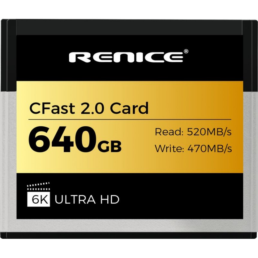 Карта памяти Renice X5D SATAIII CFast 2.0 емкостью 640GB