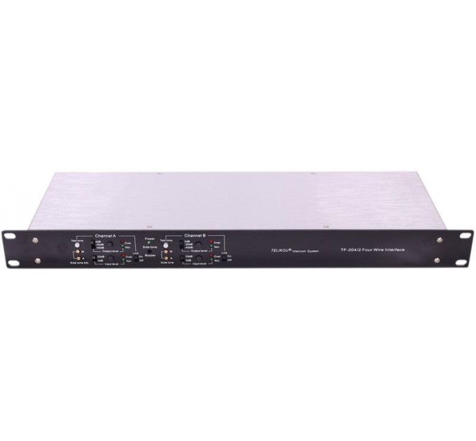 Двухканальный 2-проводной/4-проводной интерфейс TELIKOU TF-204/2/4 для CCU и видеомикшеров, разъем для гарнитуры XLR-4M