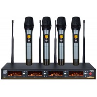 Беспроводная четырехканальная микрофонная система UHF с технологией True Diversity ACEMIC EU-864 (600-928 МГц) в зависимости от региона