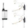 Беспроводная головная микрофонная система из 2-х микрофонов ACEMIC Q2/H1 (UHF 600-937 МГц)