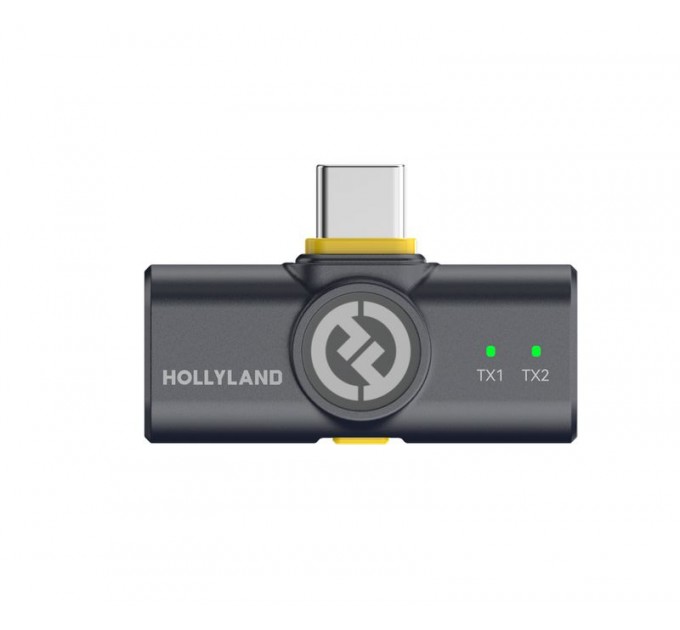 Беспроводная микрофонная система Hollyland Lark M2 DUO Type-C (Android), черного цвета