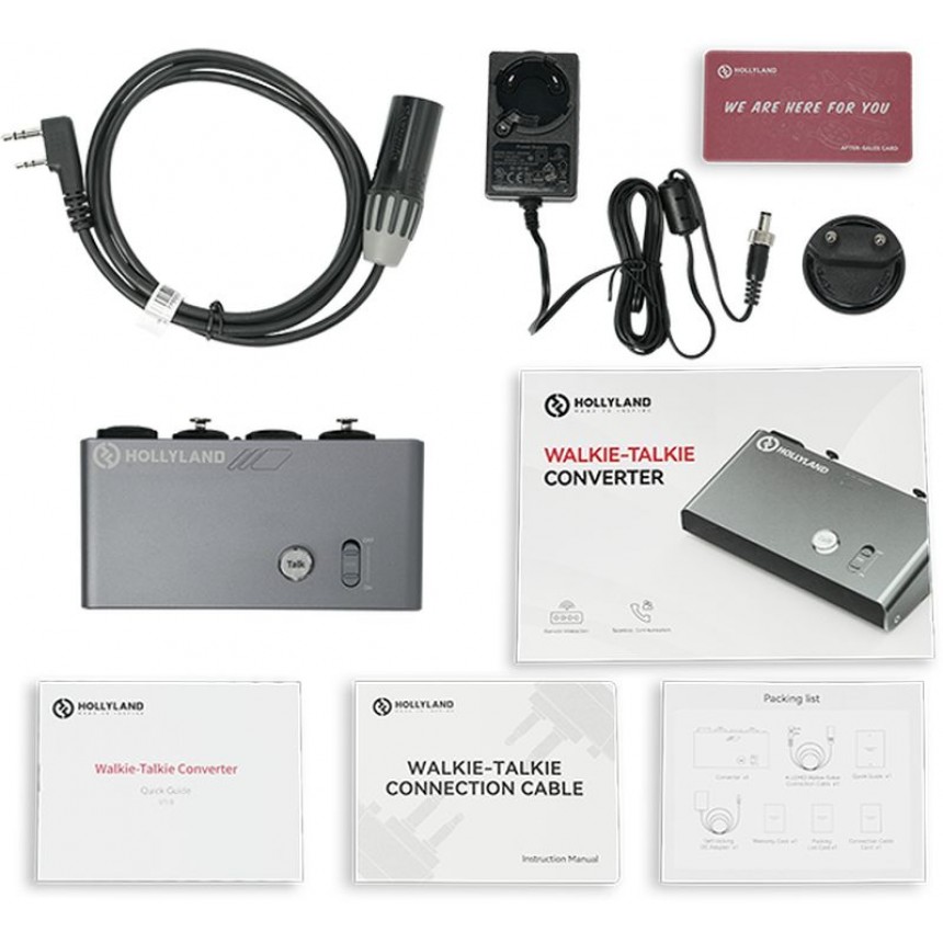 Комплект Hollyland Walkie-Talkie Converter-K с конвертером для рации и K-LEMO соединительным кабелем